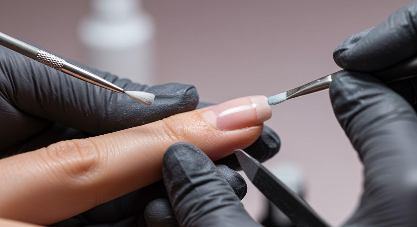 How to apply acrylic overlays on natural nails safely