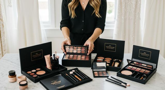 Makeup artist-curated wedding beauty kits with bridal designers